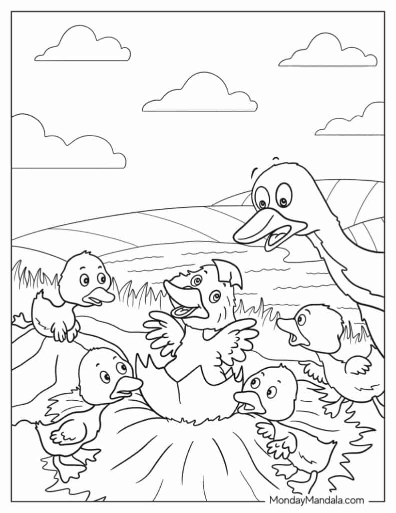 Fairy tale coloring pages free pdf printables