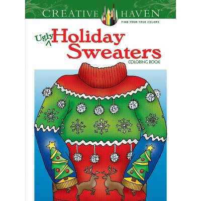 Creative haven ugly holiday sweaters coloring book