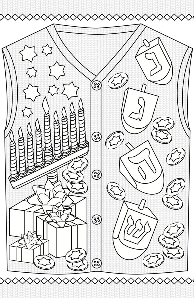 Ugly christmas sweater colouring pages mum in the madhouse