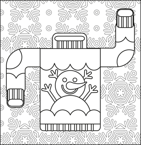 Ugly sweater coloring page free printable coloring pages