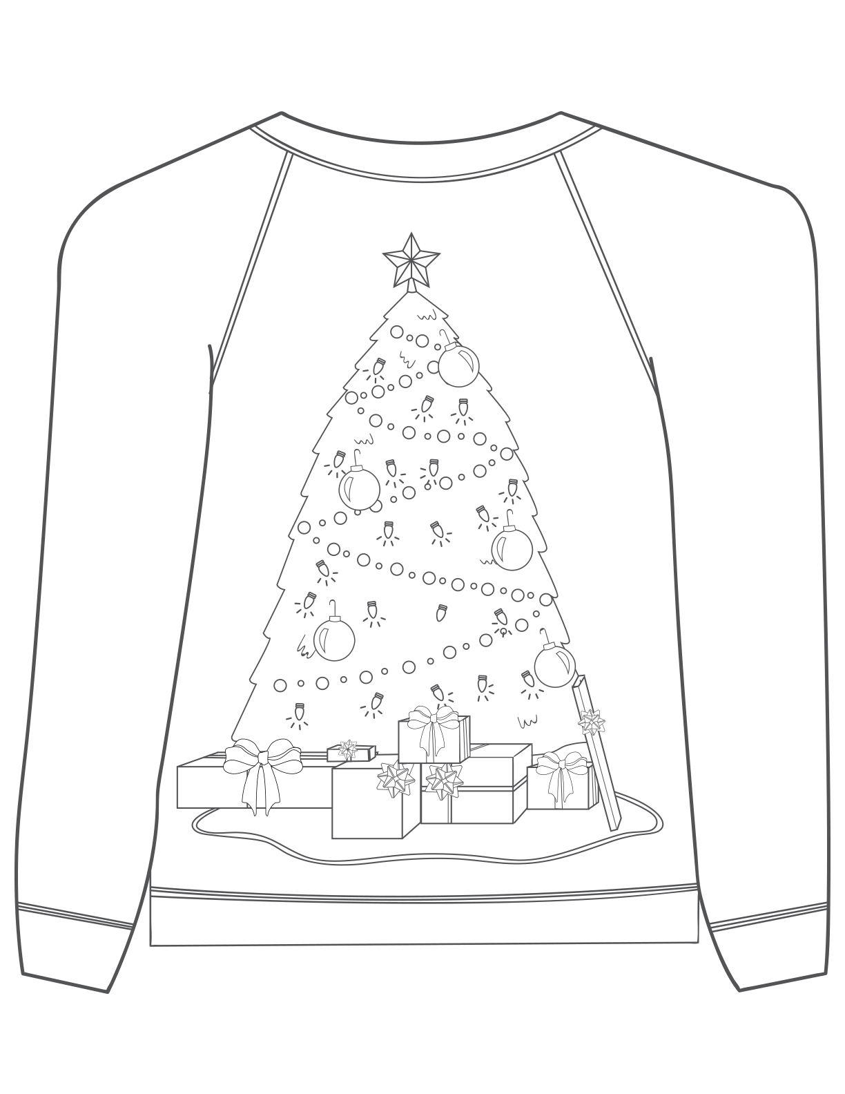 Ugly christmas sweater colouring pages mum in the madhouse