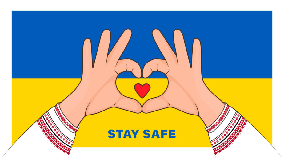 Pray for ukraine peace coloring page