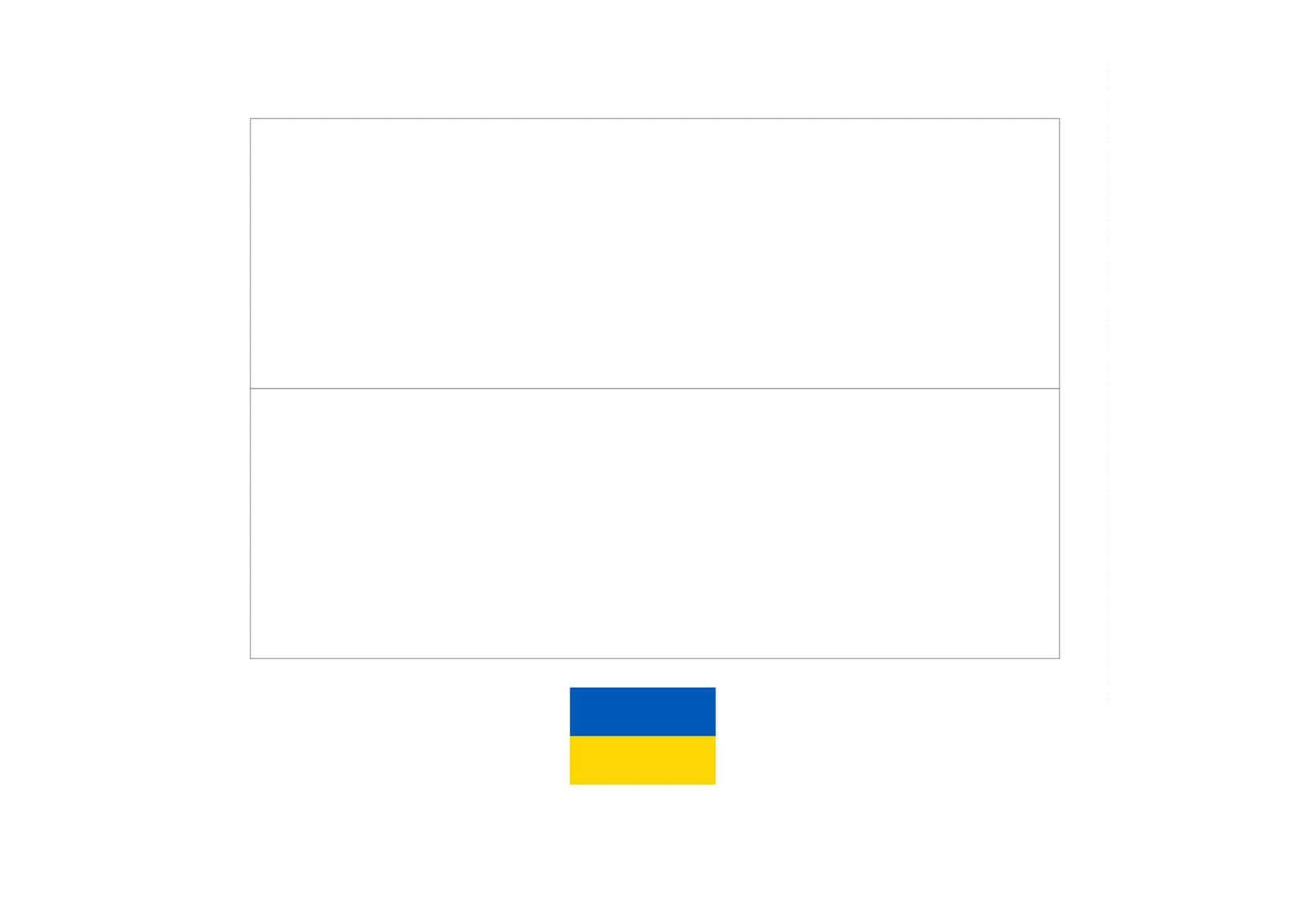 Flag of ukraine coloring page