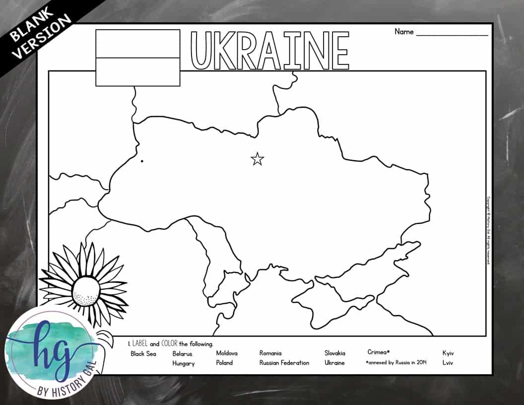 Ukraine map activity