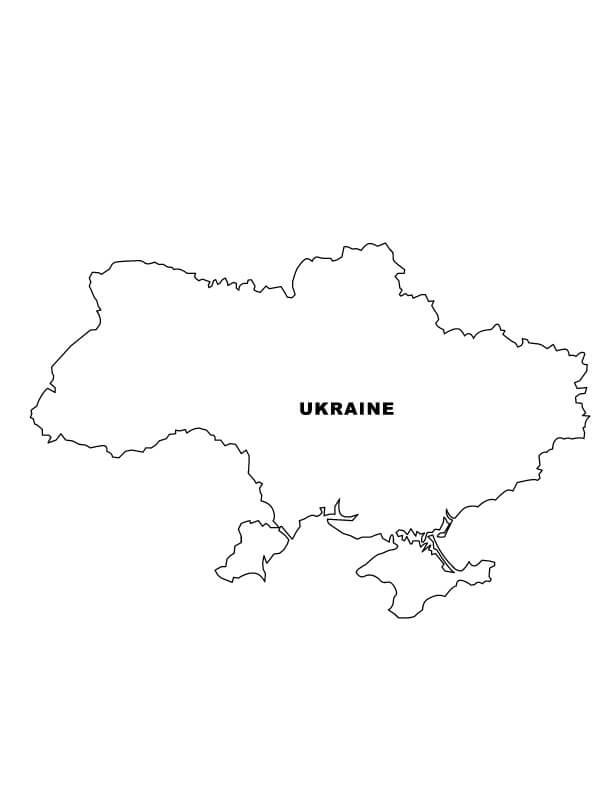 Ukraine map fãrbung seite