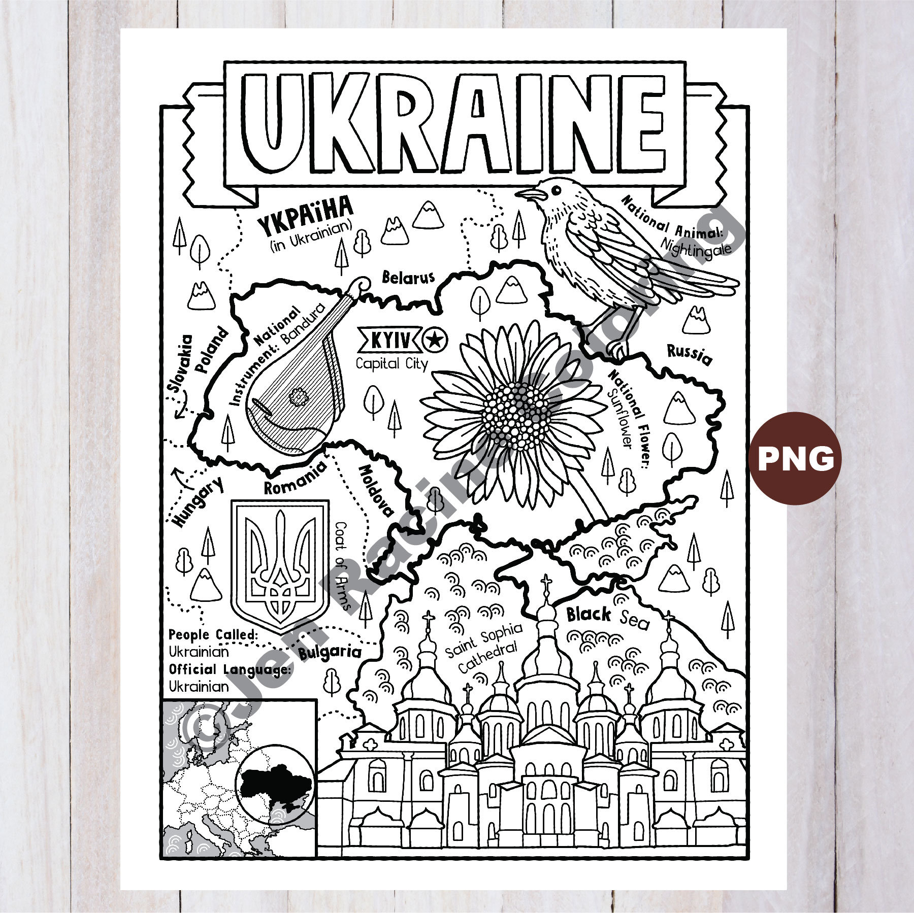 Ukrainian coloring