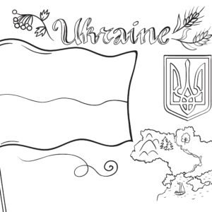 Ukraine coloring pages printable for free download