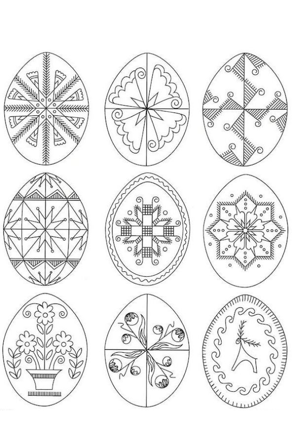 Beautiful authentic ukrainian easter egg coloring pages that help support ukrainian artists cool mom picks