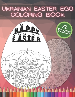 Ukrainian easter egg coloring book pysanky with mandala herbal of eastern europe gift colouring cut