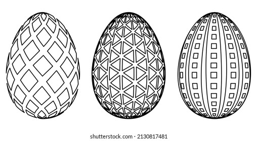 Easter egg coloring pages colouring picture stock vector royalty free