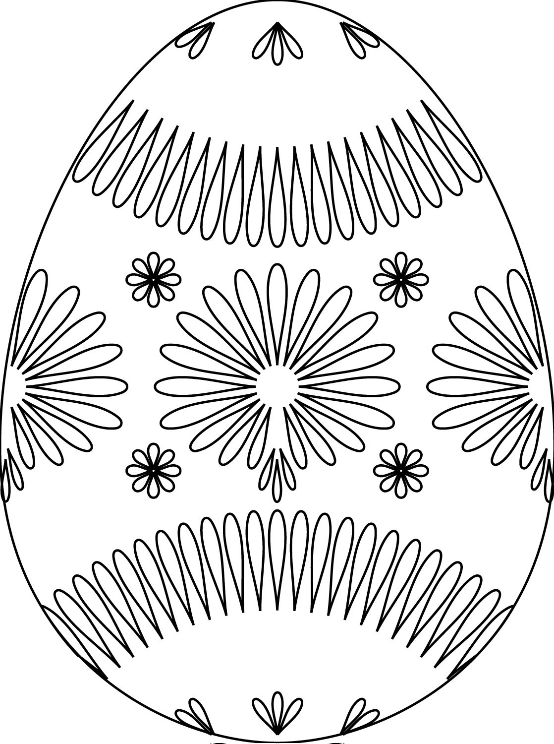 Easter eggs coloring pages printable for free download