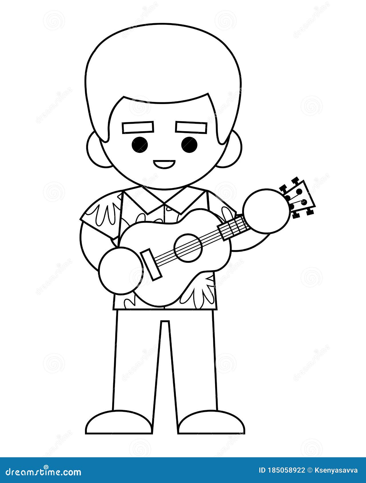 Ukulele coloring stock illustrations â ukulele coloring stock illustrations vectors clipart