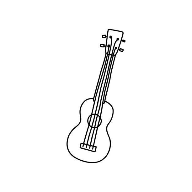 Ukulele icon stock illustration