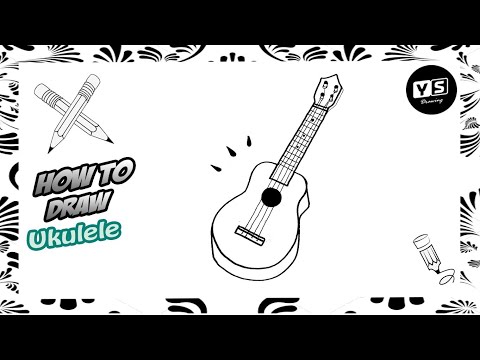 How to draw ukulele