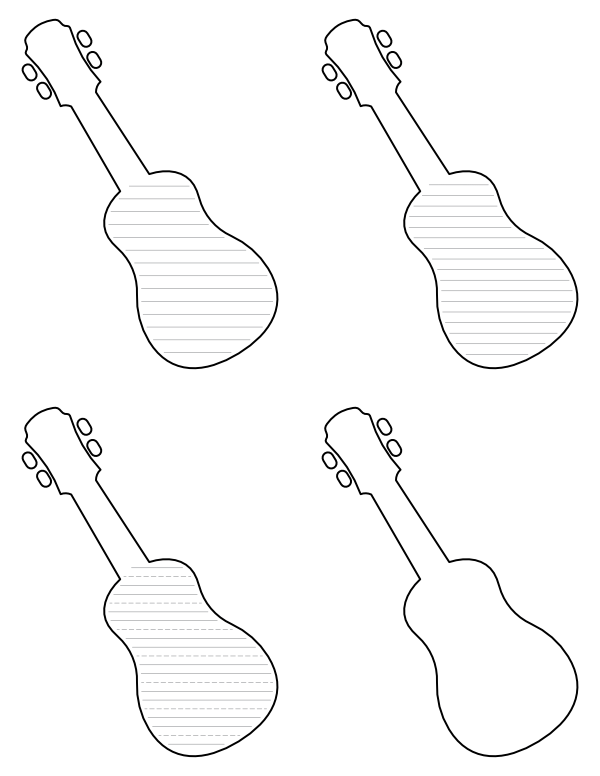 Free printable ukulele