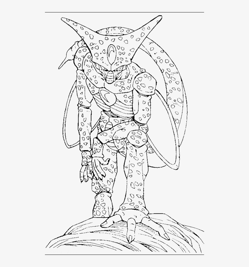 Dragon ball monster cell coloring pages