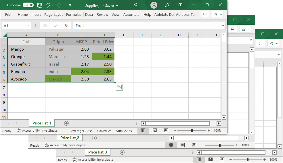 Solve daily tasks in excel with ultimate suite