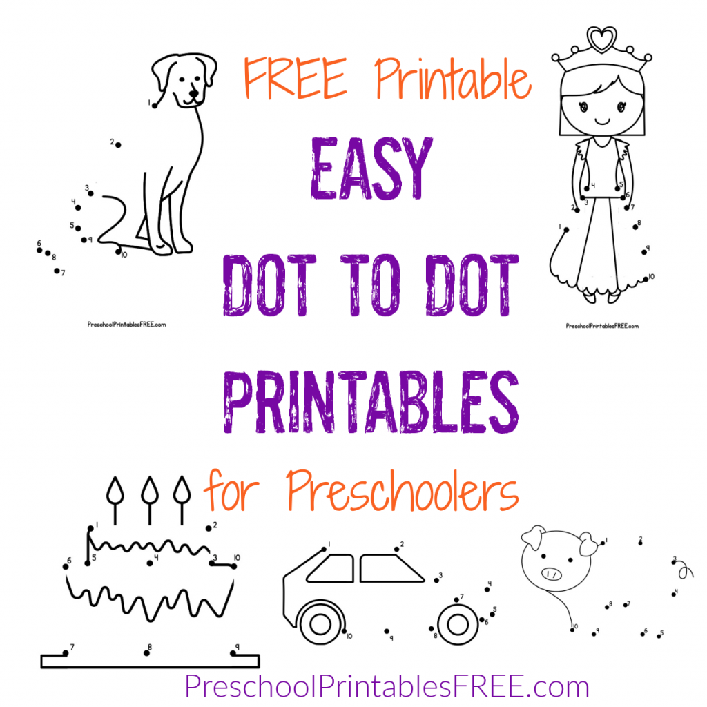 Easy dot to dot printables numbers