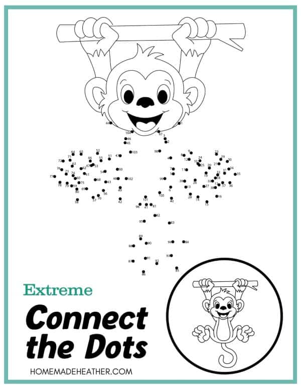 Free extreme dot to dot printables homemade heather