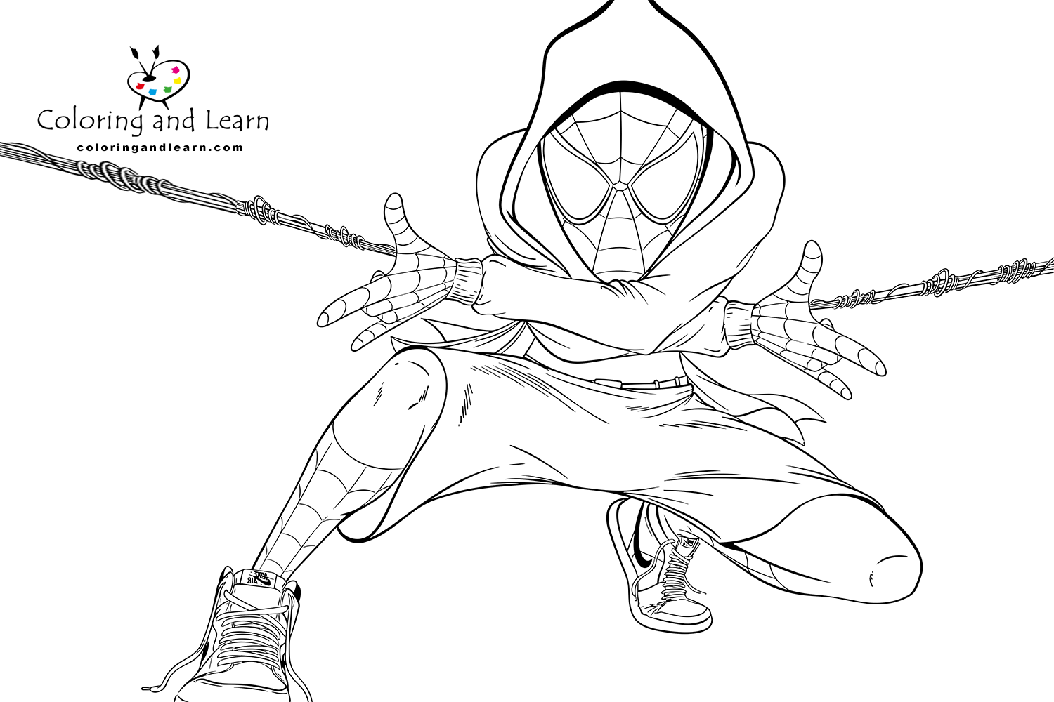 Miles morales coloring pages