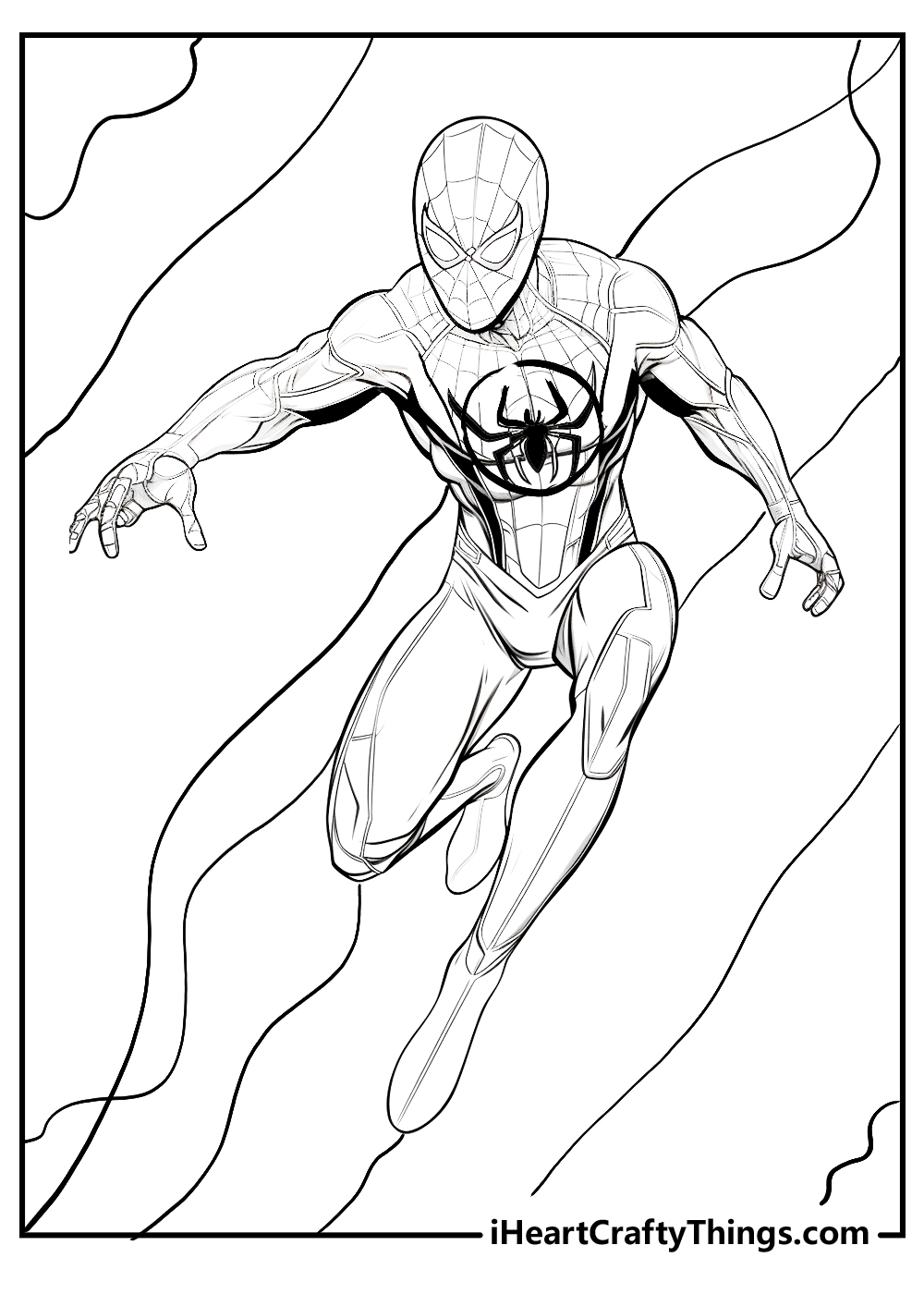 Printable miles morales coloring pages updated