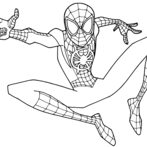 Miles morales coloring pages printable for free download