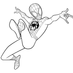 Miles morales coloring pages printable for free download