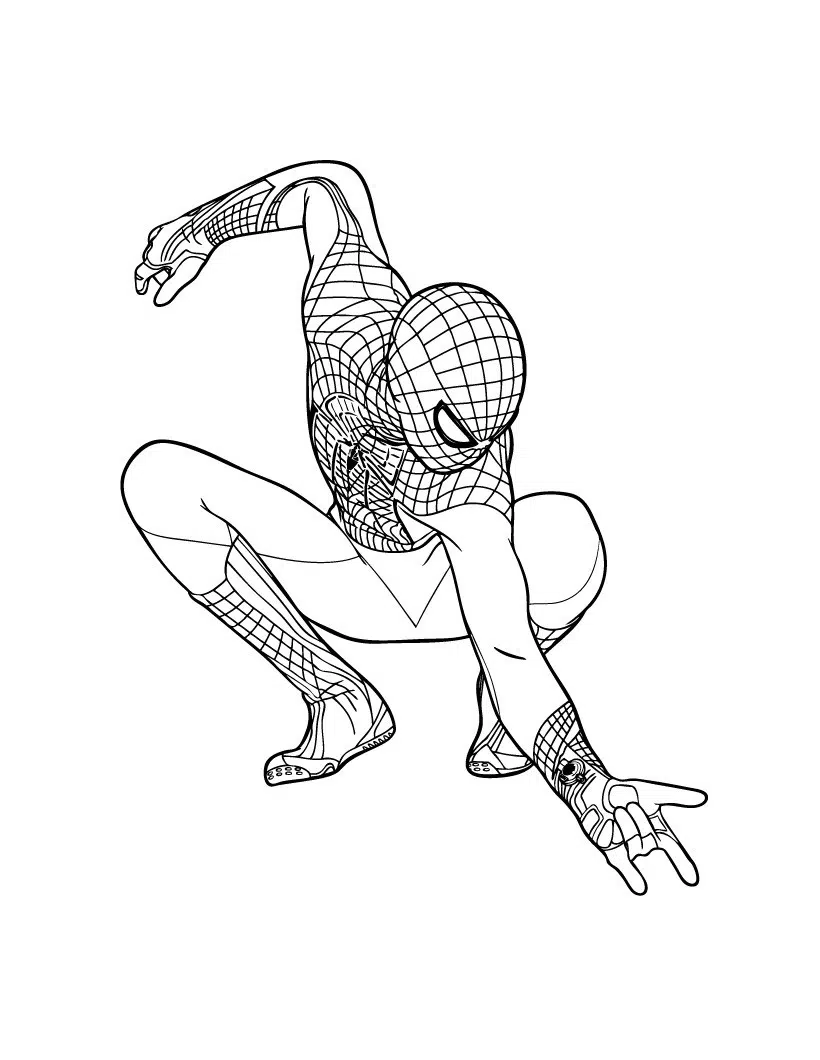 Spiderman coloring pages for kids