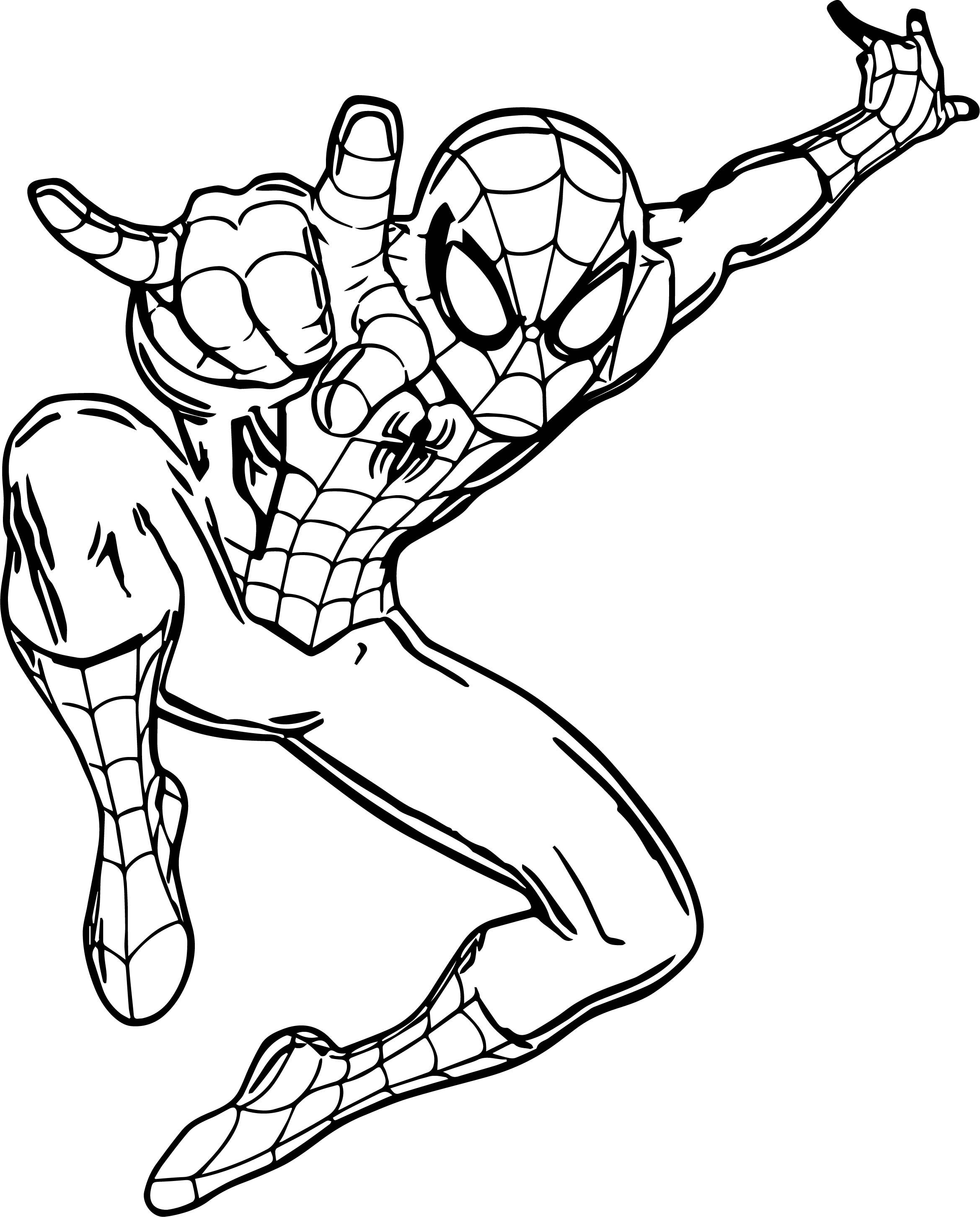 Ultimate spider man giant wall decal coloring page