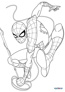 Printable spiderman coloring pages for kids