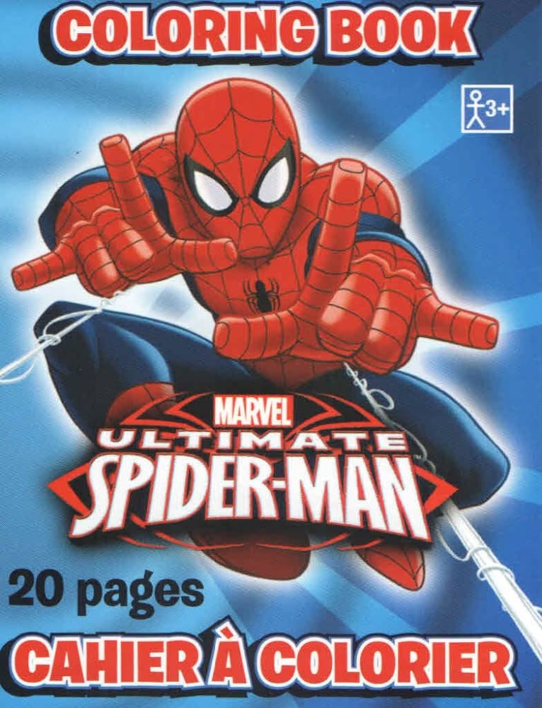 Meggans warehouse marvel ultimate spiderman mini coloring book with crayons x crayons toys games