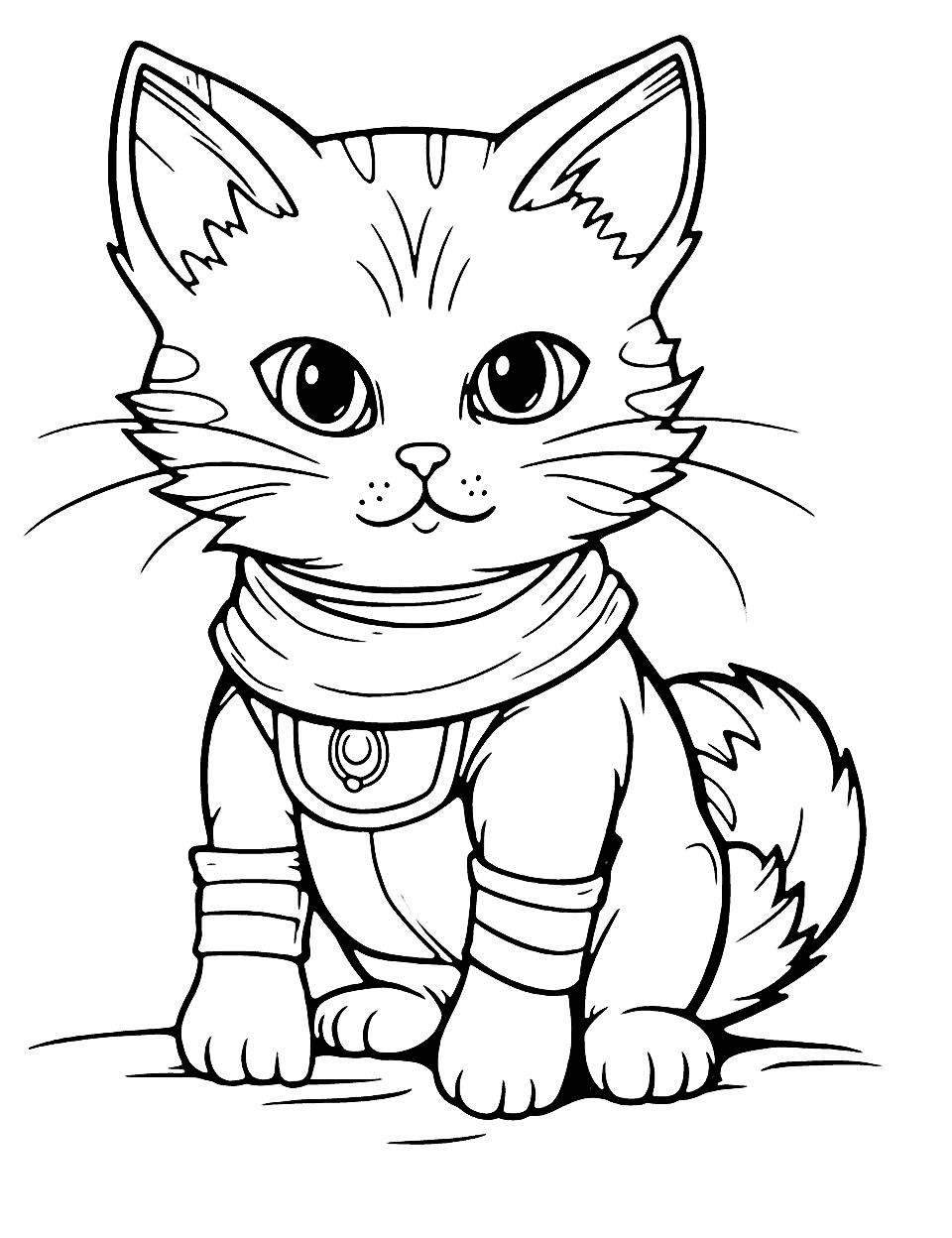 Cat coloring pages free printable sheets