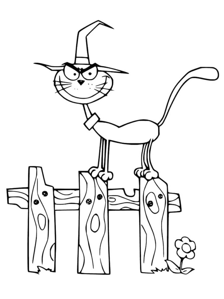 Free printable cat coloring pages for kids