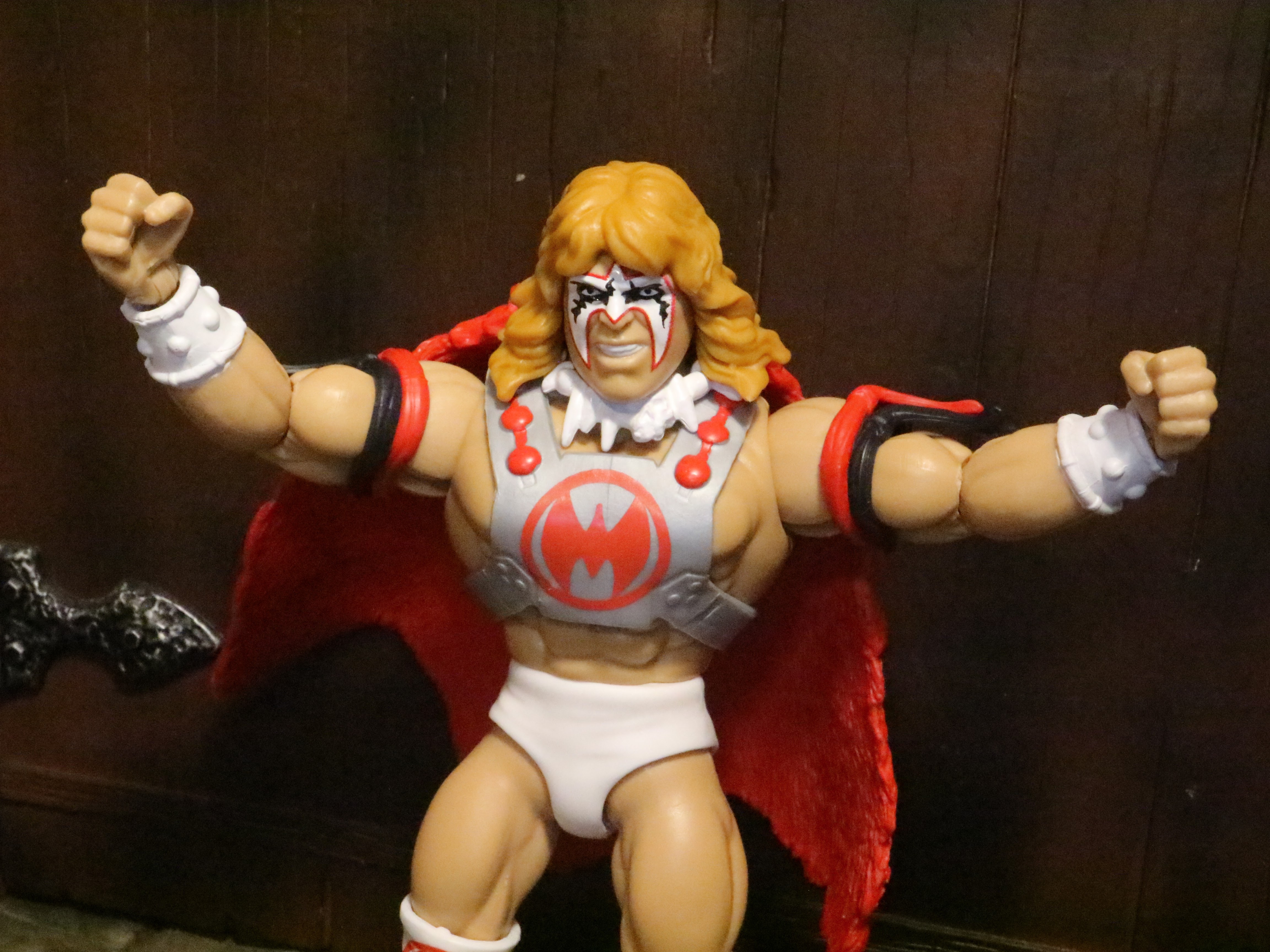 Action figure barbecue action figure review ultimate warrior from masters of the wwe universe by mattel