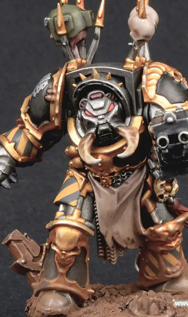 How to paint iron warriors armour