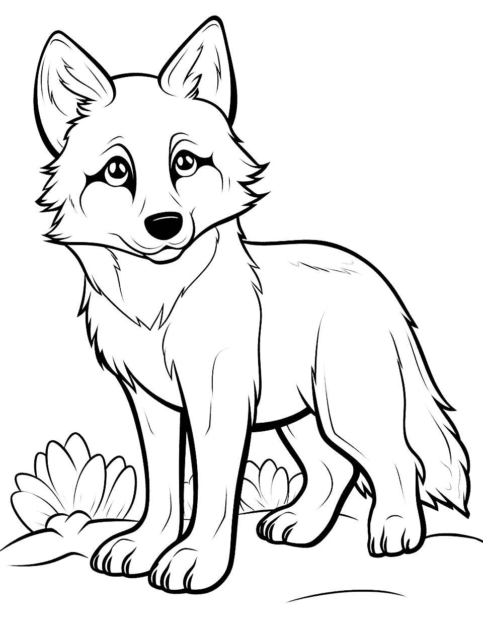 Wolf coloring pages free printable sheets