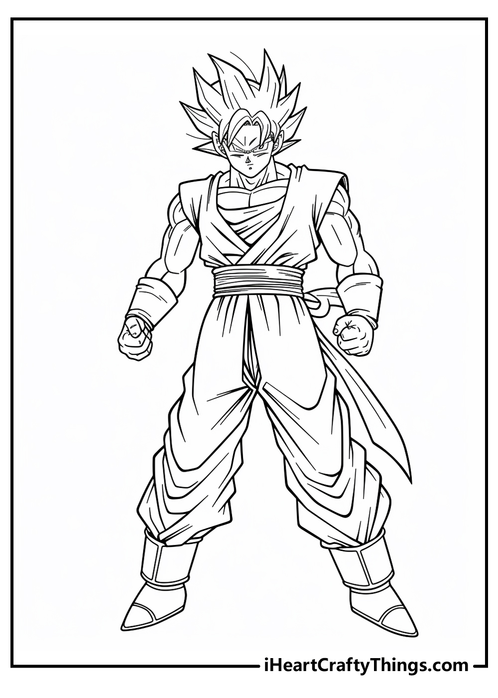 Goku coloring pages free printables