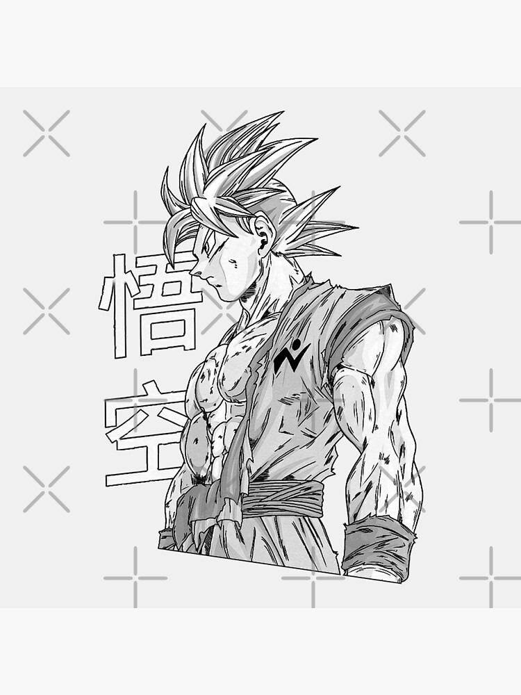 Dragon ball zsuper shonen anime protagonist son goku artwork art print for sale by cataclasticarts