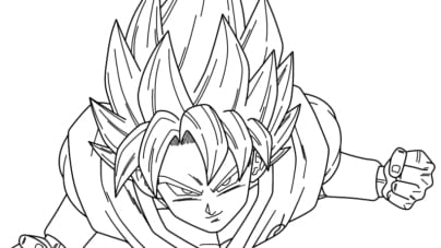 Son goku free printable ultra instinct coloring pages