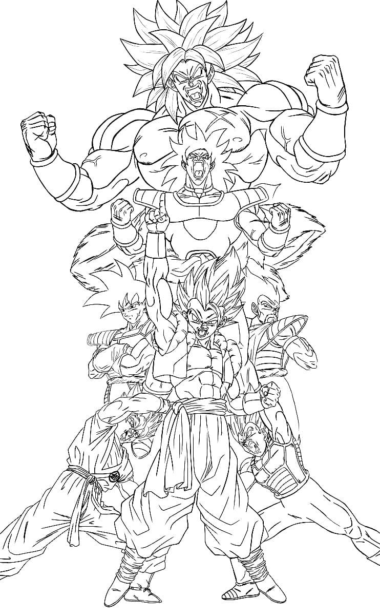 Goku coloring pages