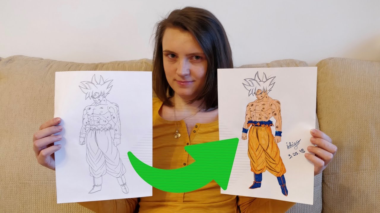 Coloring mastered ultra instinct goku k subscriber special