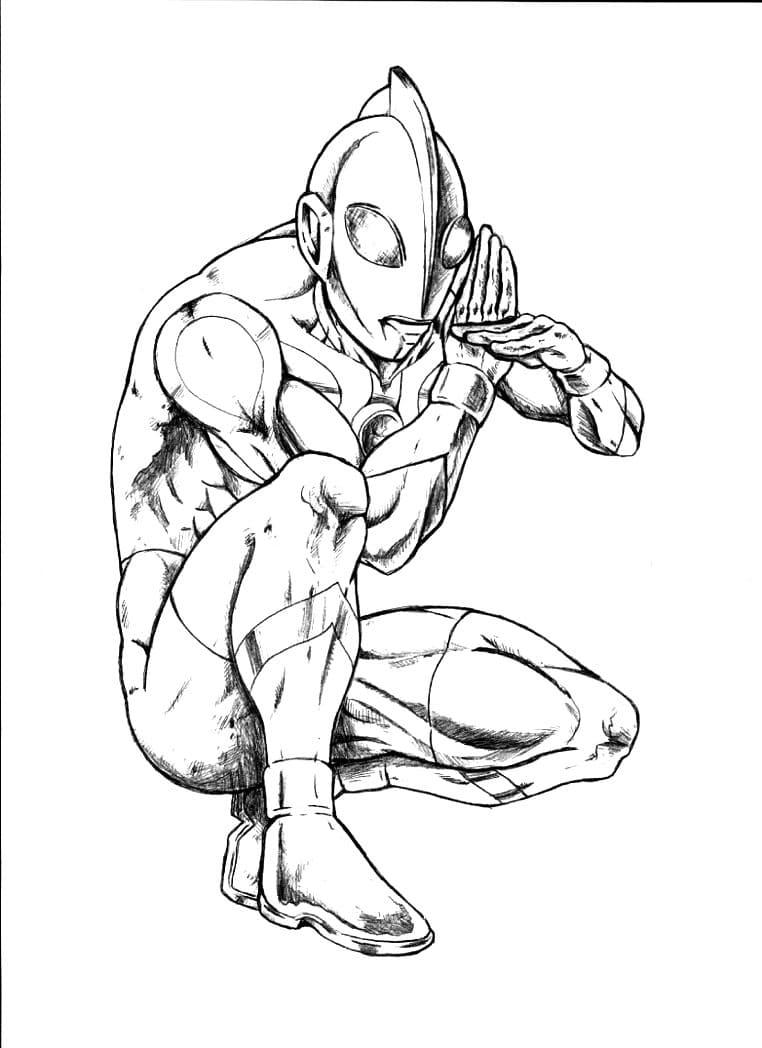 Ultraman coloring pages by coloringpageswk on