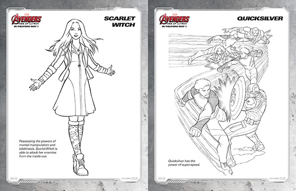 Free kids printables marvels the avengers age of ultron coloring pages