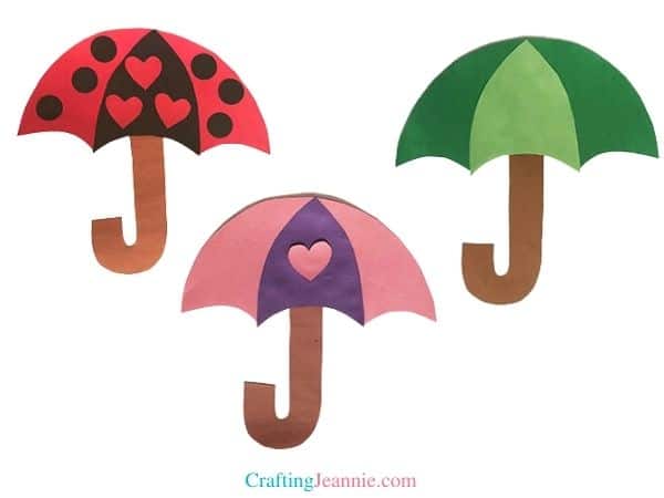 Umbrella craft free template