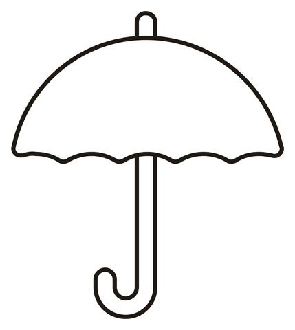 Umbrella coloring page free printable coloring pages