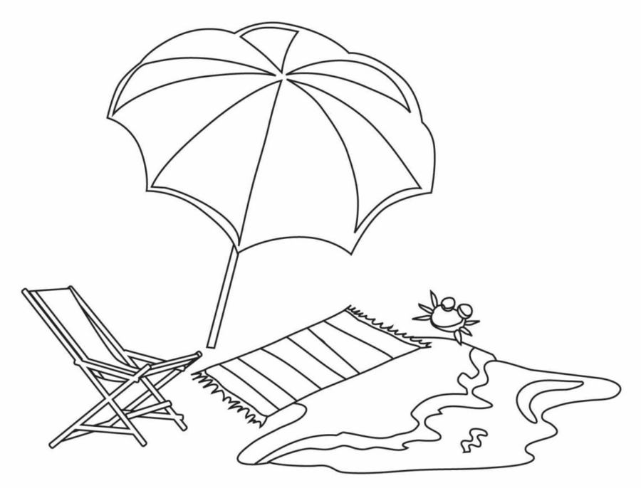 Umbrella coloring pages