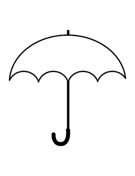 Umbrella template for art project umbrella coloring page umbrella outline sheet