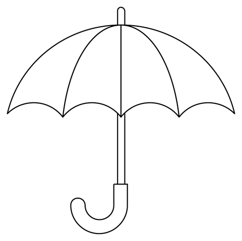 Umbrella coloring page free printable coloring pages