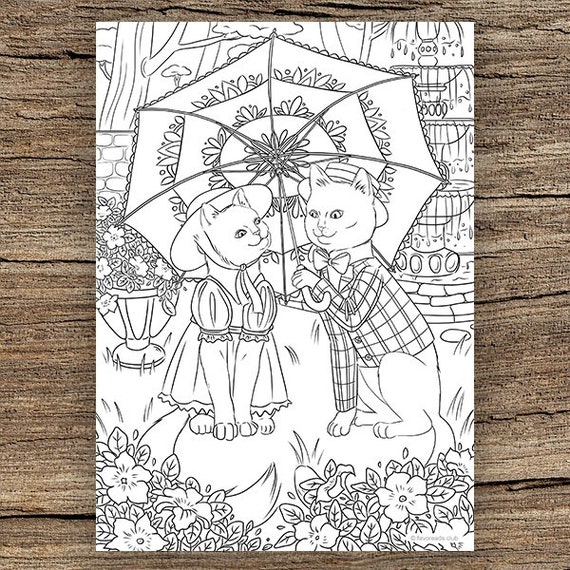 Under my umbrella printable adult coloring page from favoreads coloring book pages for adults and kids coloring sheets coloring designs