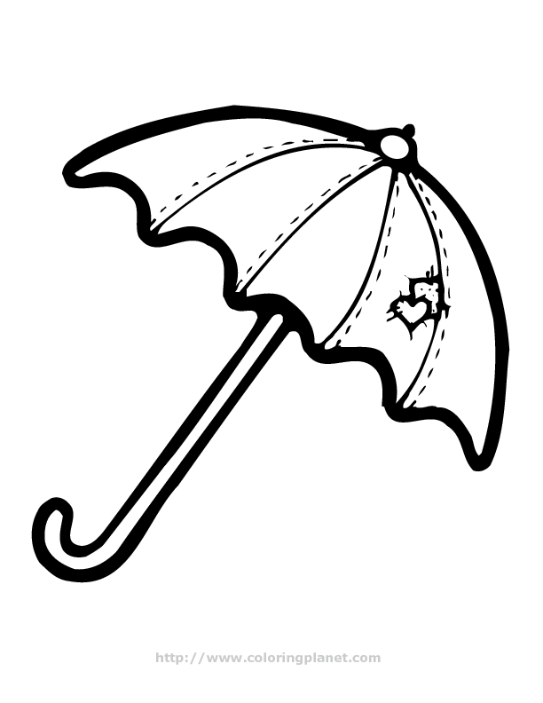 Coloring pictures umbrella